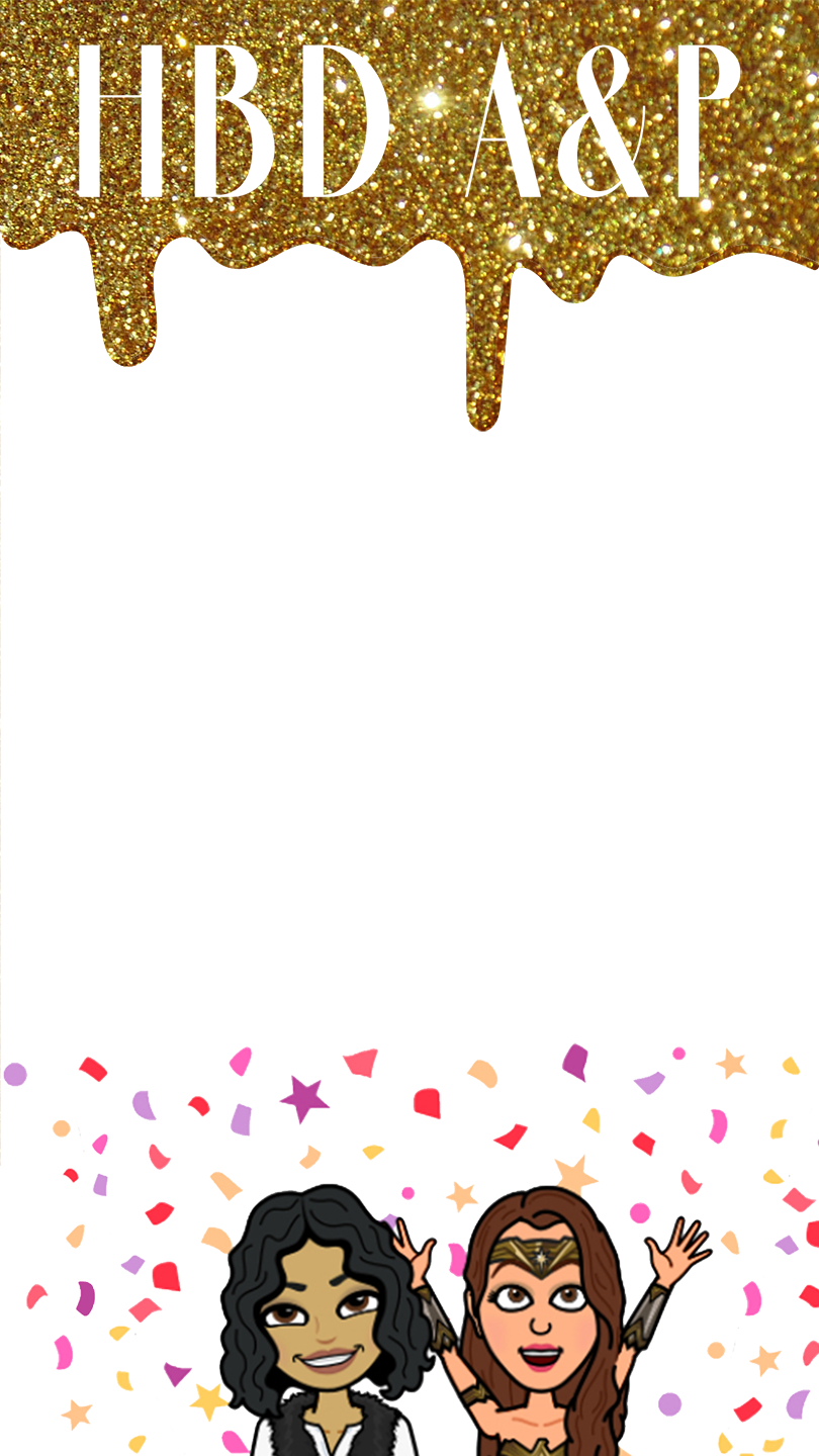 A custom Snapchat lens with Bitmoji