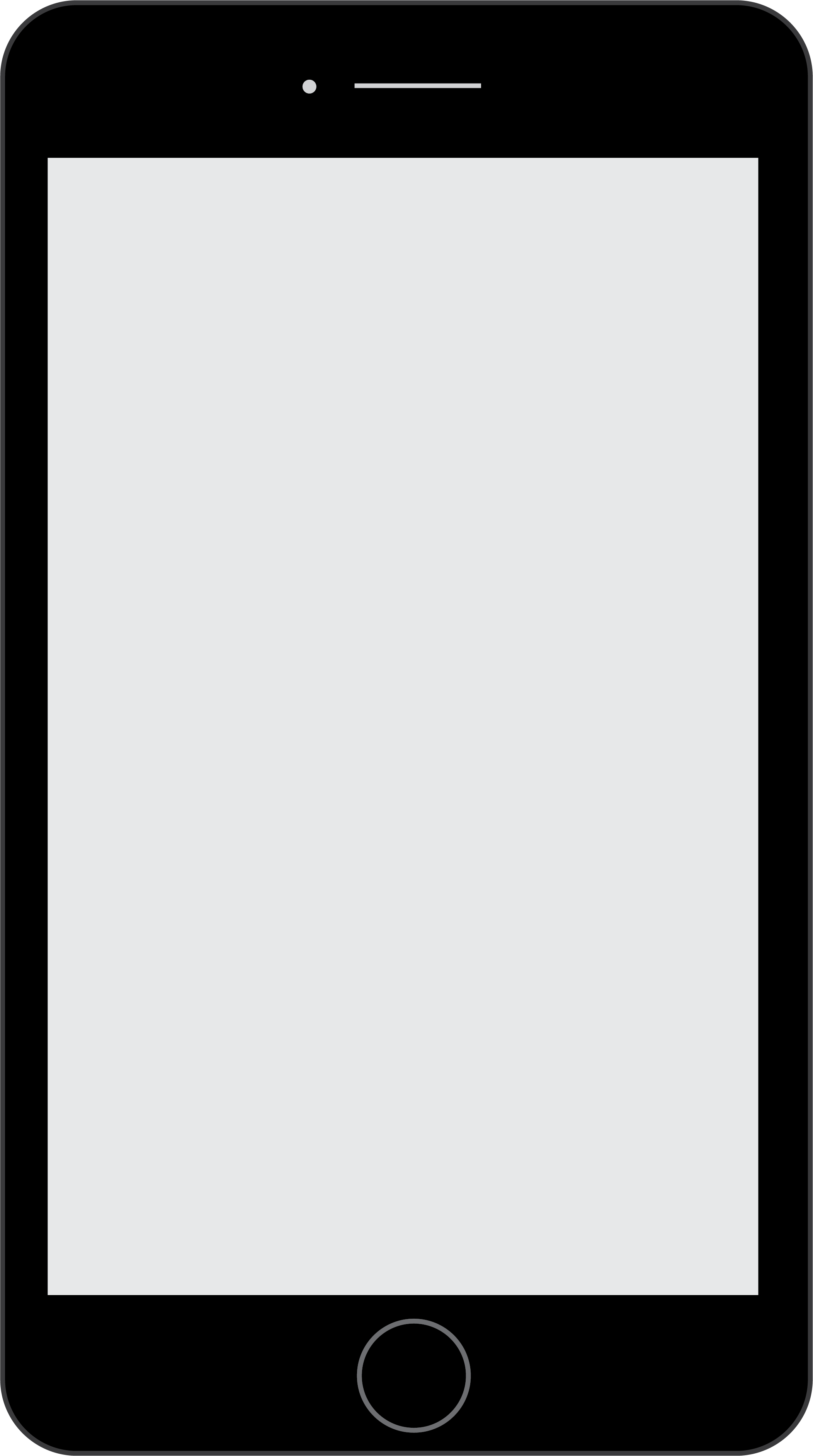 A black iPhone 6