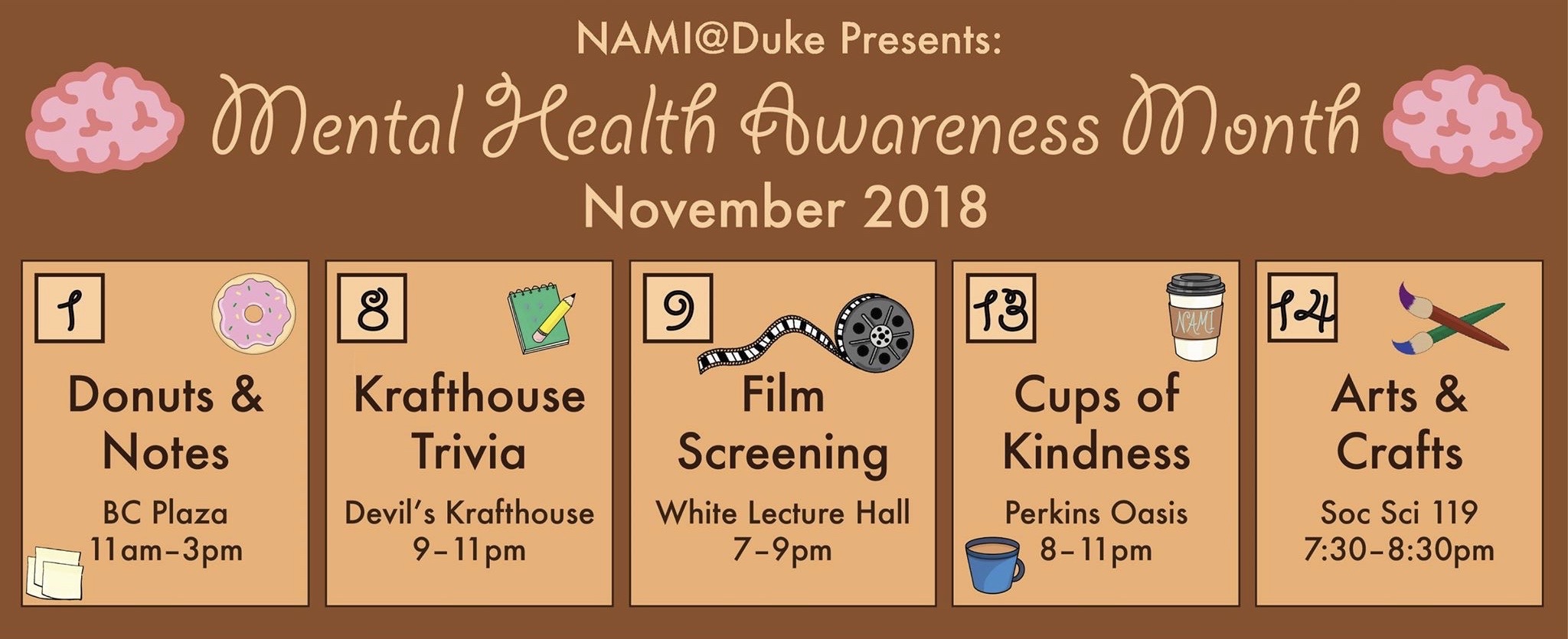 Facebook cover photo
        for NAMI@Duke Mental Health Awareness Week